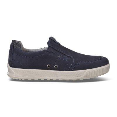 Buty Sportowe Ecco Byway Navy - Granatowe Buty Slip On Męskie PL622030131