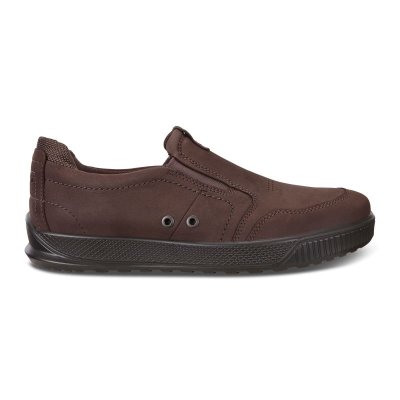Buty Sportowe Ecco Byway Coffee - Kawa Buty Slip On Męskie PL622030132