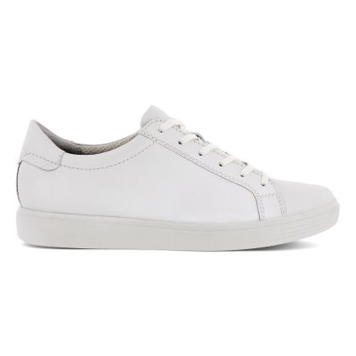 Buty Ecco Soft Classic W White - Białe Buty Damskie PL622030987