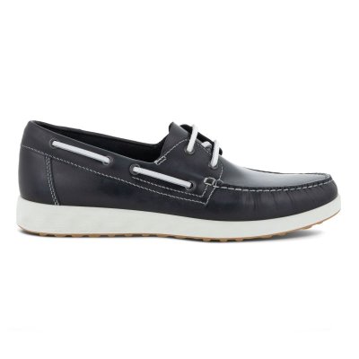 Kozaki Ecco S Lite MOC Navy - Granatowe Mokasyny Męskie PL622030733