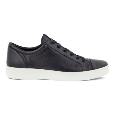 Buty Ecco Soft 7 City Black - Czarne Sneakersy Męskie PL622031116