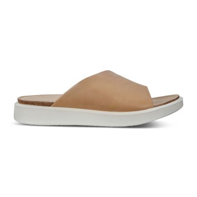 Buty Sportowe Ecco Corksphere Beige - Beżowe Sandały Damskie PL622030784