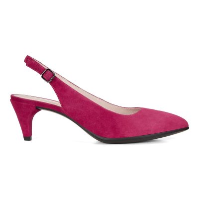 Buty Sportowe Ecco Shape 45 Pointy Sleek Slingback Red - Czerwone Szpilki Damskie PL622030477