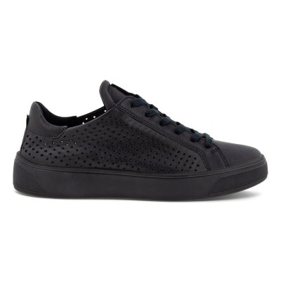 Sandały Ecco Street Tray W Laced Black - Czarne Buty Damskie PL622030104