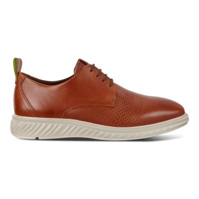 Buty Ecco ST.1 Hybrid Lite Plain-toe Chocolate - Czekolada Buty Derby Męskie PL622030367