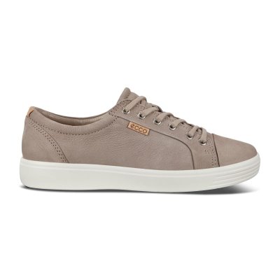 Buty Ecco Soft 7 Grey - Szare Sneakersy Męskie PL622031156