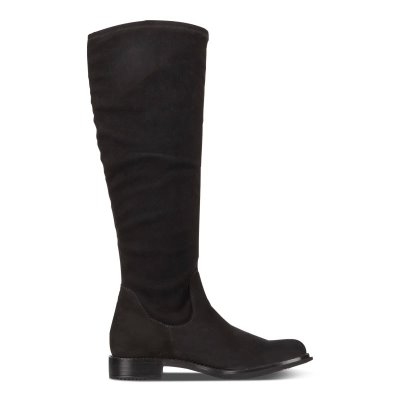 Buty Ecco Sartorelle 25 High-cut Black - Czarne Kozaki Damskie PL62203-0047