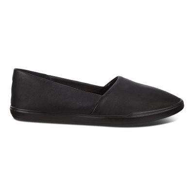 Buty Ecco Simpil Black - Czarne Mokasyny Damskie PL622030741
