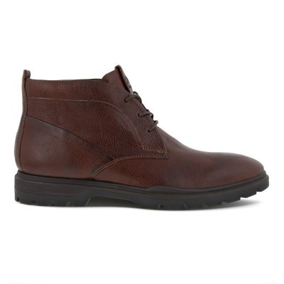 Buty Ecco Citytray Avant Brown - Brązowe Botki Męskie PL622030328