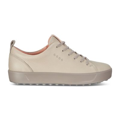 Buty Ecco Golf Soft Low Beige - Beżowe Buty Golfowe Damskie PL622030578