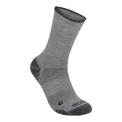 Sandały Ecco Golf Crew Silver Grey - Srebrne Szare Skarpety Męskie PL622030641