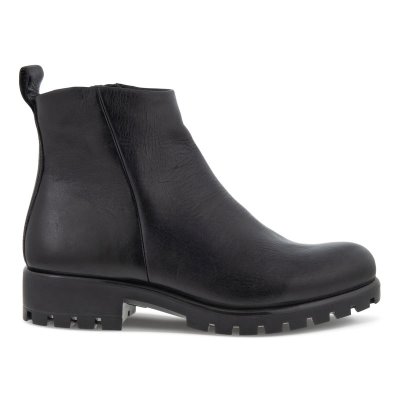 Sandały Ecco Modtray Black - Czarne Botki Do Kostki Damskie PL62203-0122
