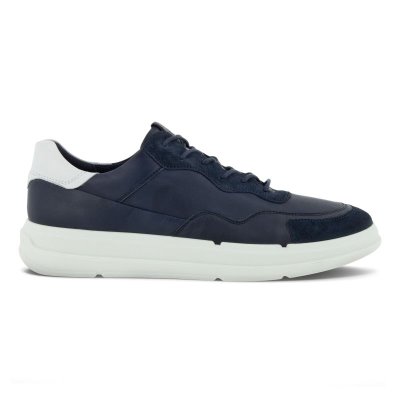 Buty Sportowe Ecco Soft X Shoes Navy/White - Granatowe/Białe Buty Męskie PL622030116