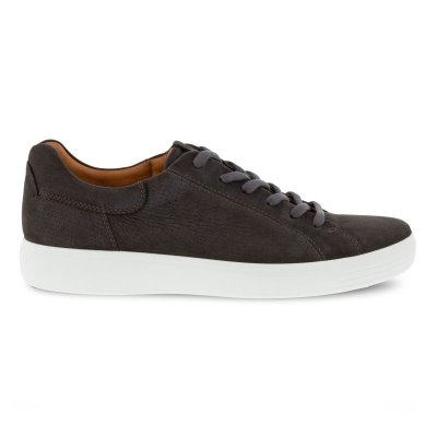 Buty Sportowe Ecco Soft 7 ST.Eet Perf Burgundy - Bordowe Sneakersy Męskie PL622031245