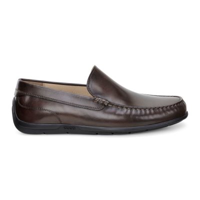 Buty Ecco Classic MOC 2.0 Coffee - Kawa Mokasyny Męskie PL622030752