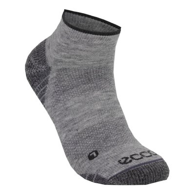 Buty Ecco Golf Ankle Silver Grey - Srebrne Szare Skarpety Damskie PL622030643