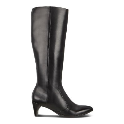 Buty Sportowe Ecco Shape 45 High-cut Pointy Sleek 2.0 Black - Czarne Kozaki Damskie PL622030346