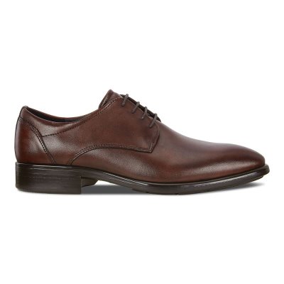 Buty Sportowe Ecco Citytray Plain Toe Brown - Brązowe Buty Do Sukienki Męskie PL622030433
