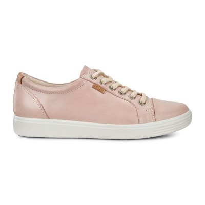 Buty Sportowe Ecco Soft 7 Rose - Różowe Sneakersy Damskie PL622031283