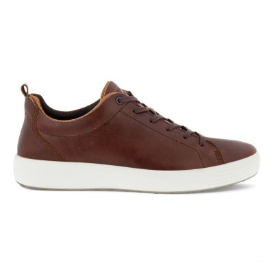 Kozaki Ecco Soft 7 Craze Dark Red - Ciemny Czerwone Sneakersy Męskie PL622030254