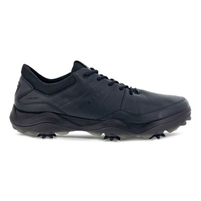 Kozaki Ecco Cleated Golf ST.ike Shoes Black - Czarne Buty Golfowe Męskie PL622030615