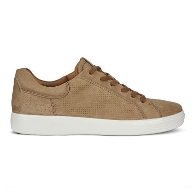 Kozaki Ecco Soft 7 ST.Eet Perf Brown - Brązowe Sneakersy Męskie PL622030262