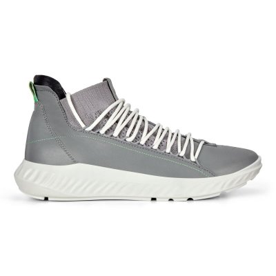 Buty Sportowe Ecco ST.1 Lite Grey/Black - Szare/Czarne Sneakersy Męskie PL622031326