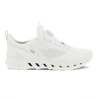 Kozaki Ecco Golf Biom Cool Pro Shoes White - Białe Buty Golfowe Męskie PL622030625