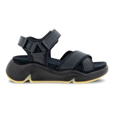Buty Sportowe Ecco Chunky Sport Black - Czarne Sandały Damskie PL622030886