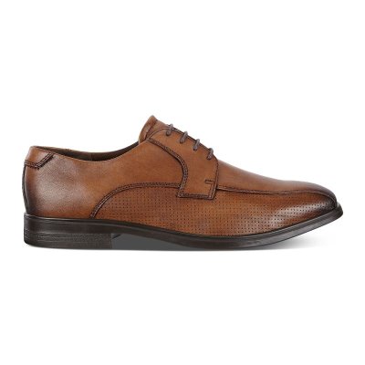 Buty Ecco Melbourne Shoes Chocolate - Czekolada Buty Do Sukienki Męskie PL622030392