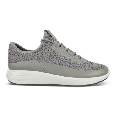 Sandały Ecco Soft 7 Runner Shoes Grey - Szare Sneakersy Damskie PL622031150