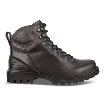 Buty Sportowe Ecco Tredtray Dark Grey - Ciemny Szare Botki Do Kostki Męskie PL62203-0133