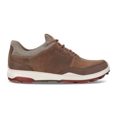 Buty Sportowe Ecco Biom Hybrid 3 GTX Brown - Brązowe Buty Golfowe Męskie PL622030567
