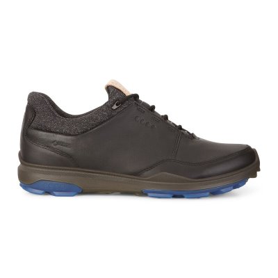 Buty Ecco Biom Hybrid 3 GTX Black/Blue - Czarne/Niebieskie Buty Golfowe Męskie PL622030566