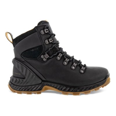Sandały Ecco Exohike Retro Hiker Black - Czarne Kozaki Damskie PL62203-0049