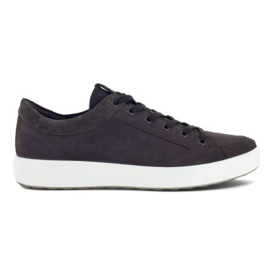 Buty Sportowe Ecco Soft 7 2.0 Burgundy - Bordowe Sneakersy Męskie PL622031224