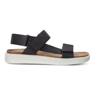 Buty Ecco Corksphere Flat Navy - Granatowe Sandały Męskie PL622030826