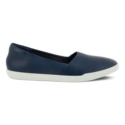 Sandały Ecco Simpil Navy - Granatowe Mokasyny Damskie PL622030745