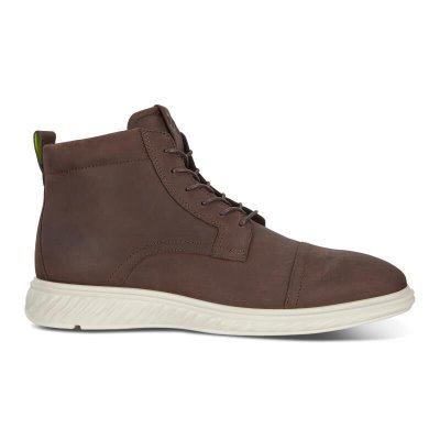 Buty Ecco ST.1 Hybrid Lite Toe Cap Coffee - Kawa Kozaki Męskie PL62203-0025