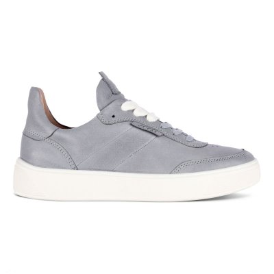 Buty Sportowe Ecco Street Tray ST.Eet Silver Grey - Srebrne Szare Sneakersy Damskie PL622030253