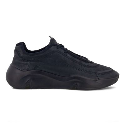 Sandały Ecco Chunky Sneaker Retro Black - Czarne Sneakersy Męskie PL622030258