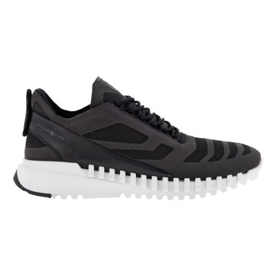 Buty Sportowe Ecco Zipflex Breathru HM Black - Czarne Sneakersy Męskie PL622031313