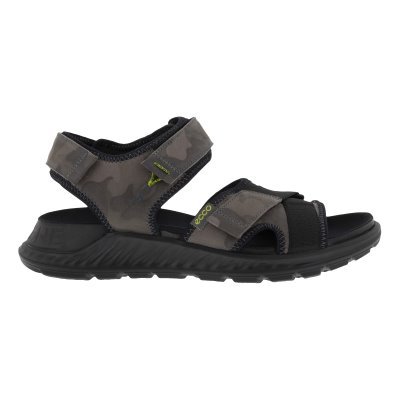 Sandały Ecco Exowrap 3ST.ap Dark Grey - Ciemny Szare Sandały Męskie PL622030876
