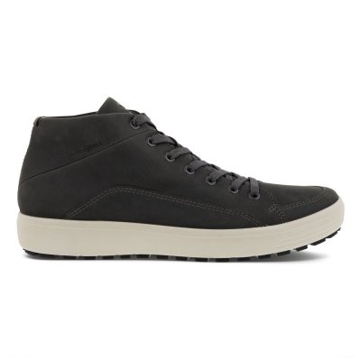 Sandały Ecco Soft 7 Tred Urban Dark Grey - Ciemny Szare Botki Męskie PL622030949