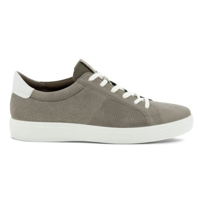 Kozaki Ecco Soft Classic Laced Grey/White - Szare/Białe Buty Męskie PL622030127